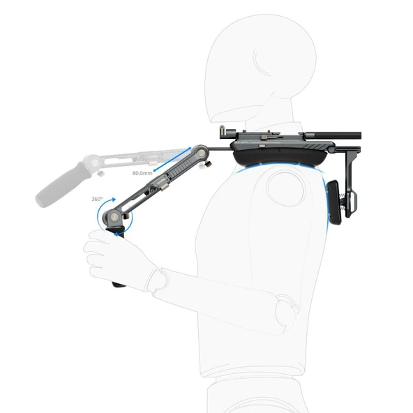 SmallRig 4181 SR007 Pro HawkLock Omuz Ring - Resim 3