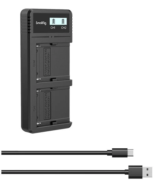 SmallRig 4086 NP-F970 Çiffli Şarj Cihazı ürün görseli 1