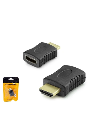 Hadron Hdx1258 Hdmi (M) To Hdmi (F) Adaptör L Tip Siyah ürün görseli 1