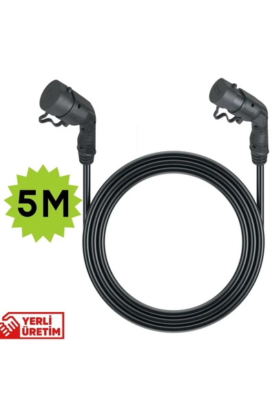 viego 32A 22kW Trifaze Tip 2 Fiş–Priz Şarj Seti (5 mt kablolu) ürün görseli 1