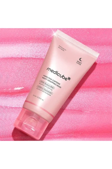 PDRN PINK CAFFEINE NIGHT WRAPPING MASK 75ml (Kafeinli Gece Maskesi) - Resim 5