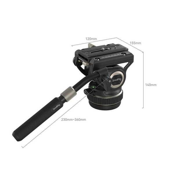 SmallRig DH10 4165 Video Tripod Kafası ürün görseli 1