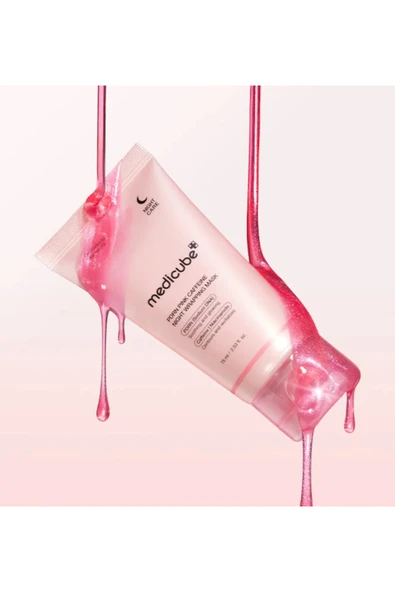 PDRN PINK CAFFEINE NIGHT WRAPPING MASK 75ml (Kafeinli Gece Maskesi) - Resim 3