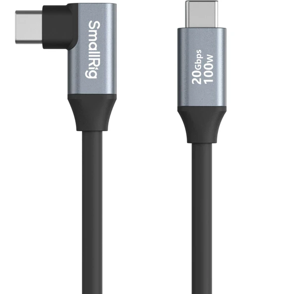 SmallRig 4790 USB-C (Düz) - USB-C (Açılı) Veri Kablosu (35 cm) ürün görseli 1