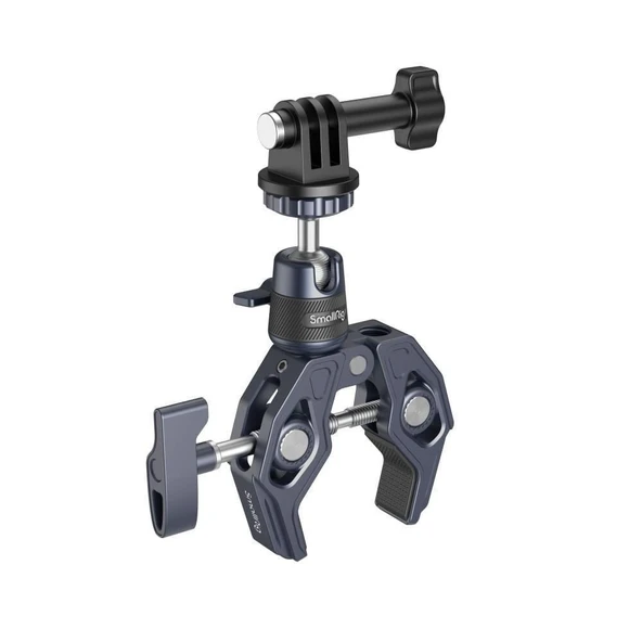 SmallRig 4102B Aksiyon Kameraları için 360° Küresel Başlık Montajlı  Süper Kelepçe ürün görseli 1