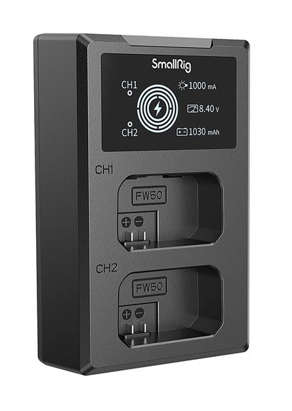 SmallRig 4081 NP-FW50  Çiftli Şarj Cihazı ürün görseli 1