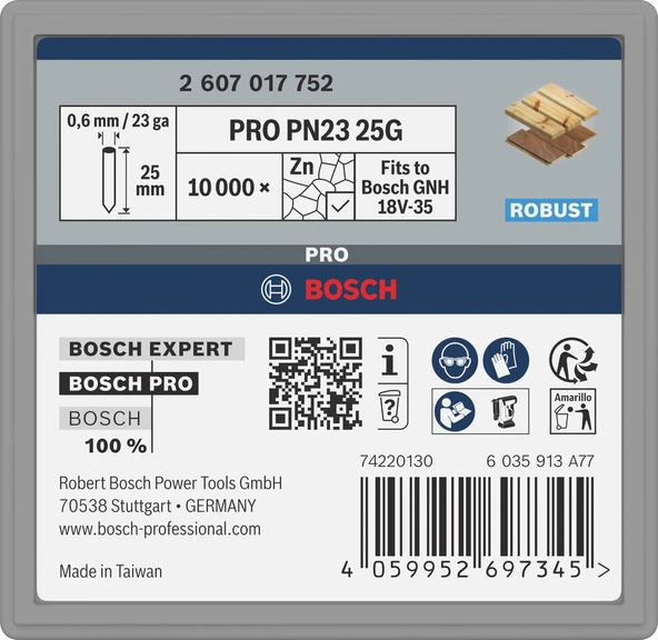 PN23 G Pim 0,65/23 g Galvanizli Çivi 25mm 10000 ad ürün görseli 1