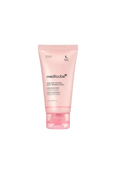 PDRN PINK CAFFEINE NIGHT WRAPPING MASK 75ml (Kafeinli Gece Maskesi) ürün görseli 1