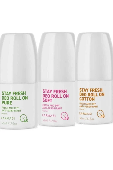 Farmasi antiperspirant deo roll on kadın 3 adet ürün görseli 1