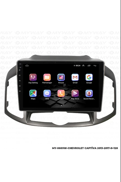 Chevrolet Captiva 2012-2015 Android  8 GB Ram + 128 GB Rom Carplay Multimedya + GERİ GÖRÜŞ KAMERASI HEDİYE ürün görseli 1