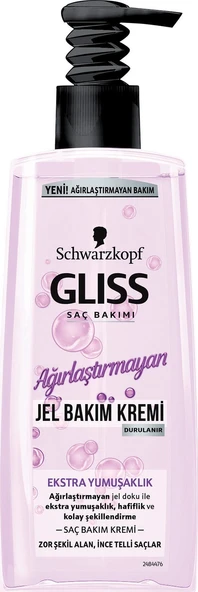 Gliss Ağırlaştırmayan Jel Saç Bakım Kremi - Ekstra Yumuşaklık ürün görseli 1