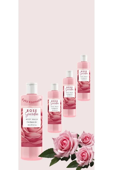 Farmasi Rose Garden Body Wash ( güllü duş jeli ) 500 ml * 4 ADET ürün görseli 1