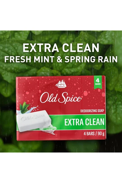 Old Spice Extra Clean Banyo Sabunu 4x90GR - Resim 5