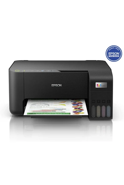 EPSON EcoTank L3250 Wi-Fi + Tarayıcı + Fotokopi Renkli Çok Fonksiyonlu Tanklı Mürekkep Püskürtmeli Yazıcı ürün görseli 1