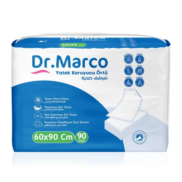 Dr.Marco Yatak Koruyucu Örtü 60×90 Cm 90 Adet ürün görseli 1