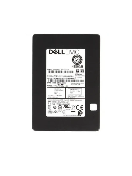 DELL Technologies 480GB 6G 512e Sata 2.5" Sunucu SSD MTFDDAK480TGA 0DTPR7 ürün görseli 1