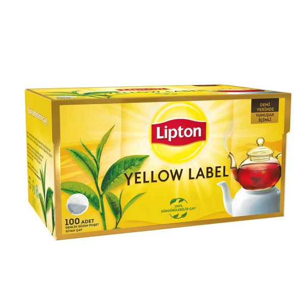 Lipton Demlik Poşet Çay Yellow Label 100'lü - Resim 2