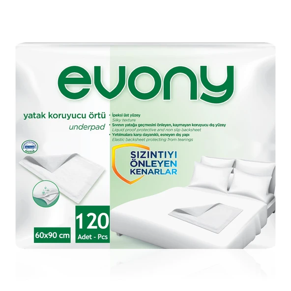 Evony Yatak Koruyucu Örtü 60x90 Cm 120 Adet ürün görseli 1