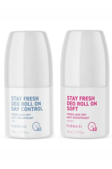 Farmasi Anti-Perspirant Deo Roll On Erkek Day Control & Anti-Perspirant Deo Roll On Kadın Soft ürün görseli 1