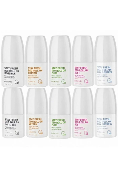 Farmasi Stay Fresh Deo Roll On 50 ml 10 Lu Paket ürün görseli 1