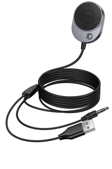 Aux Bluetooth Dönüştürücü Araç İçi Kablosuz AUX Bağlantı Cihazı Mikrofonlu ürün görseli 1