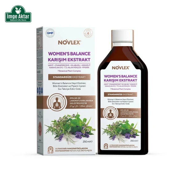 Novlex Women’s Balance - Hayıt, Civanperçemi ve Karayılan Otu Ekstraktı 250 Ml ürün görseli 1