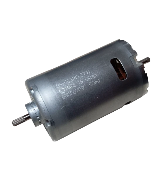Mabuchi RS-555PC-3742 DC 3-24V 12000Rpm (Çap 36mm Uzunluk 85mm) Çift Milli Yüksek Hızlı DC Motor ürün görseli 1