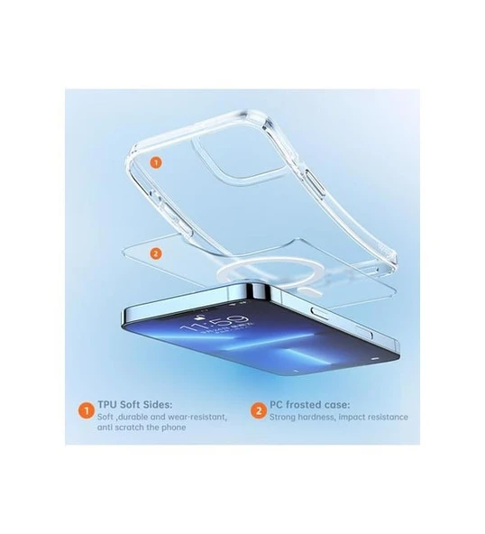 Abatech iPhone 13 Pro Magsafe Telefon Kılıfı - Resim 3