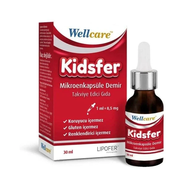 Wellcare Kidsfer Mikroenkapsüle Demir Damla 30 ML ürün görseli 1