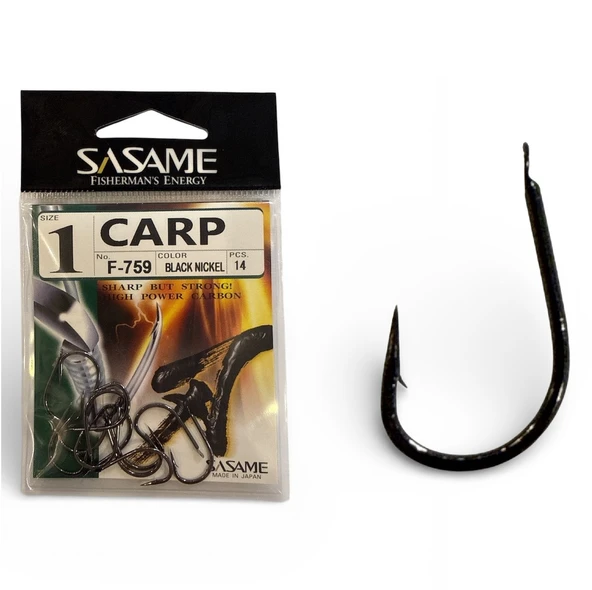 Sasame Carp F-759 Serisi Olta İğnesi No:1/0 ürün görseli 1