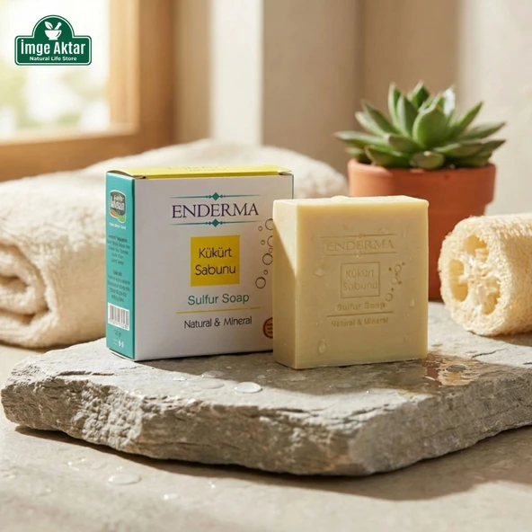 Enderma Kükürtlü Sabun - Yağlı Ciltler İçin Arındırıcı 120g ürün görseli 1