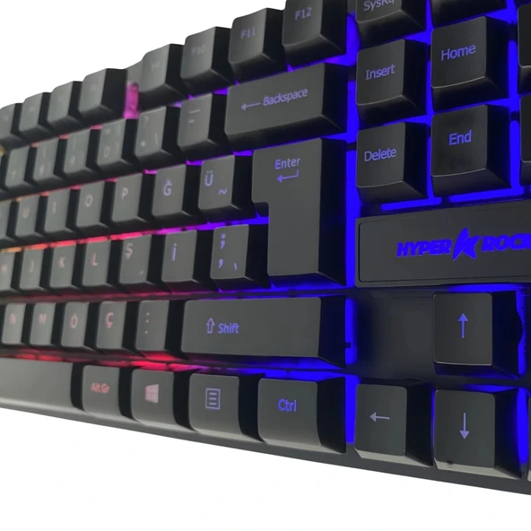 Hyper Rocket HRM500 RGB Oyuncu Klavyesi - Resim 4