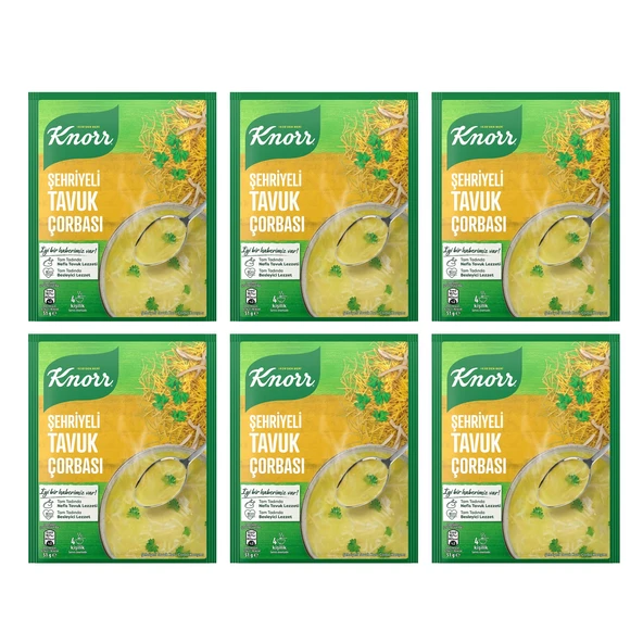 Knorr Şehriyeli Tavuk Çorbası 51 gr x 6 Adet ürün görseli 1