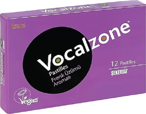 Vocalzone Frenk Üzümlü Pastil 12'li ürün görseli 1