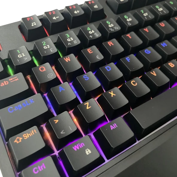 HYPER ROCKET HRM128 RGB Mekanik Oyuncu Klavye - Resim 5