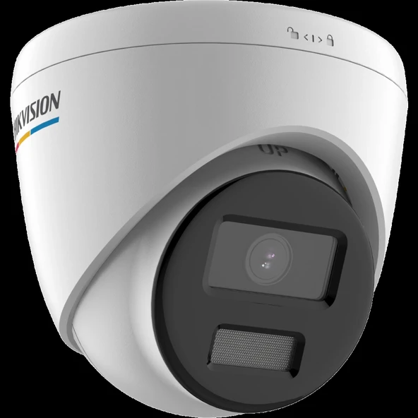 HIKVISION DS-2CD1343G2-LIUF 4Mpix, 2,8mm Lens, H265+, 30Mt Gece Görüşü, Hybrid Light, PoE, Mikrofonlu Dome IP Kamera ürün görseli 1
