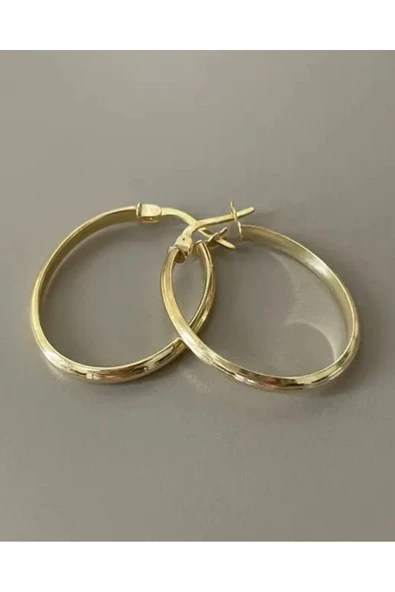Oval Küpe 925 Ayar ürün görseli 1