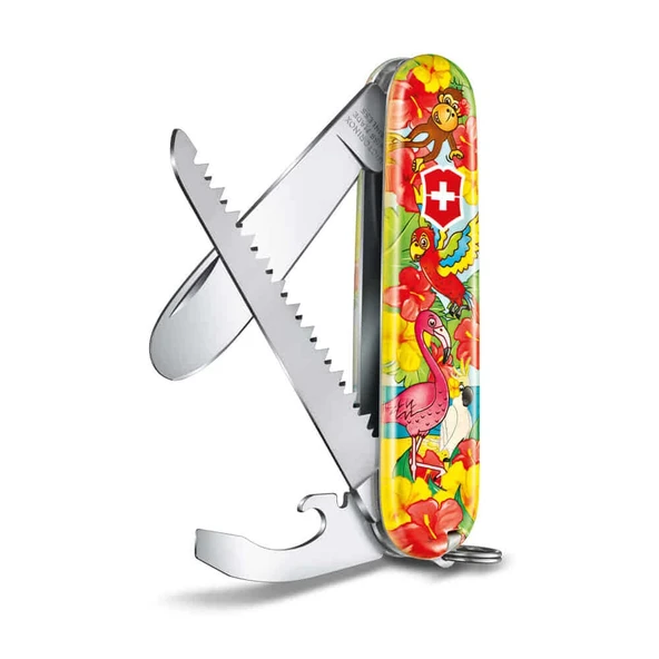 ​Victorinox 0.2373.E3 My First Victorinox Papağan Desenli Çakı ve Boyama Kitabı ürün görseli 1