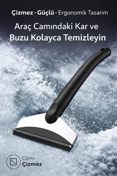 Mega Oto Market Araba Buz Kazıyıcı ve Kar Temizleme Küreği – Çift Taraflı Oto Cam Buz Kazıma Aparatı ürün görseli 1
