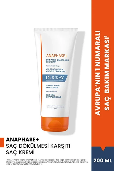 Ducray Anaphase+ Besleyici ve Güçlendirici Saç Dökülmesi Karşıtı Saç Kremi 200 ml ürün görseli 1