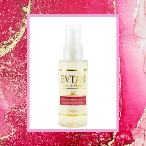 EVTAN Life&Home Parfümlü Kolonya Pudralı 80 Derece 100 ML Eau De Powder Cologne ürün görseli 1