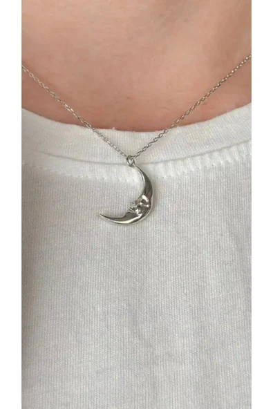 Ay kolye 925 Ayar ürün görseli 1
