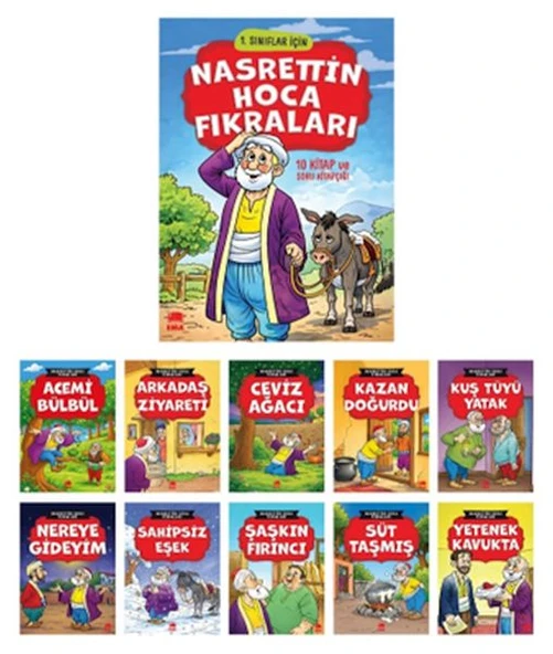 Nasrettin Hoca Fıkraları(10 Kitap+Soru Kitapçığı) ürün görseli 1