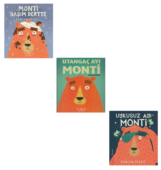 Duncan Beedie Monti Serisi 3 Kitap (Utangaç Ayı Monti + Monti Başım Dertte + Uykusuz Ayı Monti) ürün görseli 1