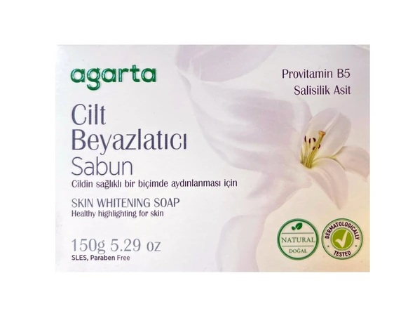 Agarta Katı Sabun 150 Gr Cilt Beyazlatıcı ürün görseli 1