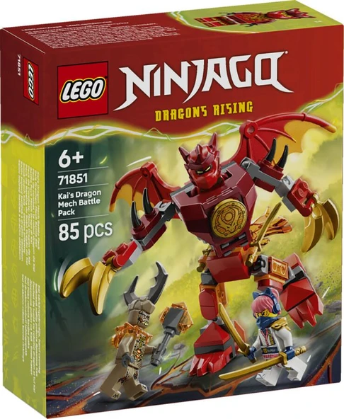 LEGO Ninjago 71851 Kai's Dragon Mech Battle Pack ürün görseli 1