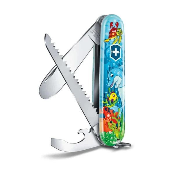Victorinox 0.2373.E1 My First Victorinox Yunus Desenli Çakı ve Boyama Kitabı ürün görseli 1