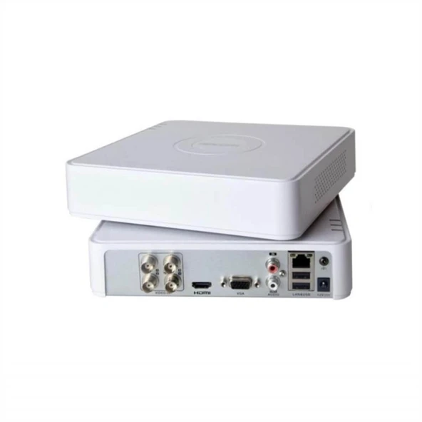 HIKVISION DS-7104HGHI-M1, 4Kanal, 2Mpix, H265Pro+, 1 HDD Desteği, 5in1 DVR Cihazı ürün görseli 1