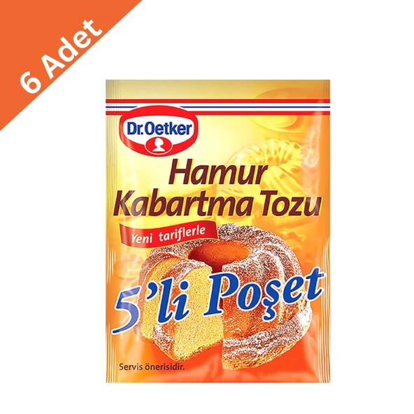 Dr. Oetker Hamur Kabartma Tozu (5 x 10 g) x6 Adet ürün görseli 1