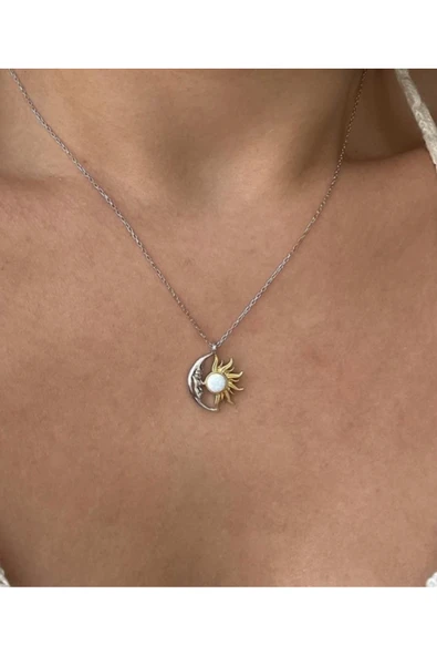 Ay ve Güneşin Opal aşkı 925 Tasarımlar - Resim 2